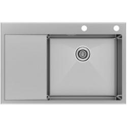 Врезная мойка Paulmark KRONER-EDGE 78F брашированная нержавеющая сталь