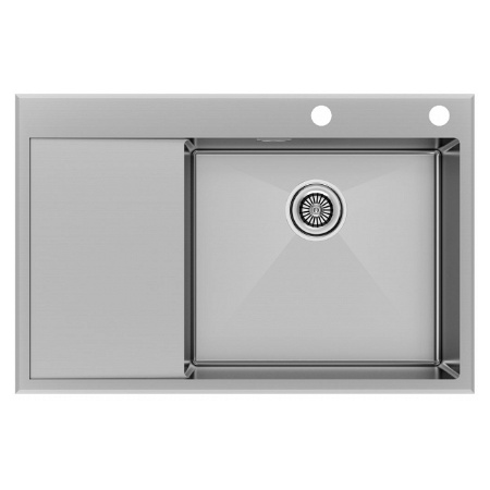 Врезная мойка Paulmark KRONER-EDGE 78F брашированная нержавеющая сталь