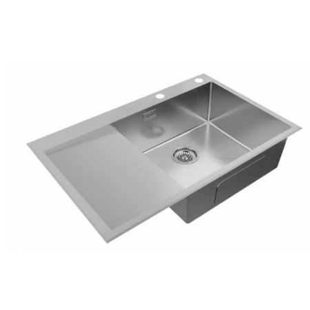 Врезная мойка Paulmark KRONER-EDGE 78F брашированная нержавеющая сталь