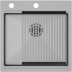 Врезная мойка Paulmark KRONER-PRO51 брашированная нержавеющая сталь