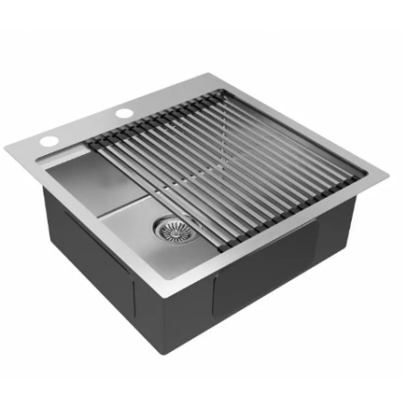 Врезная мойка Paulmark KRONER-PRO51 брашированная нержавеющая сталь