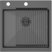 Врезная мойка Paulmark KRONER-PRO51 вороненая сталь