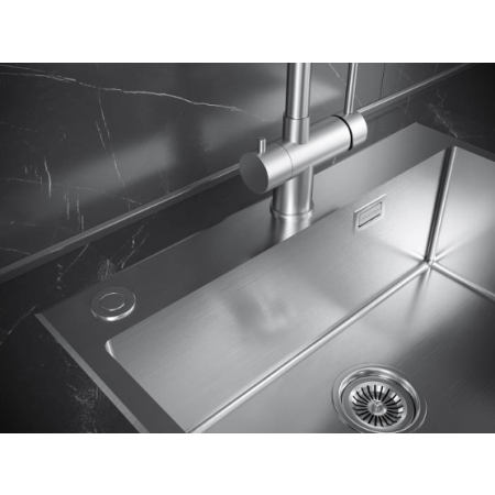 Врезная мойка Paulmark KRONER-EDGE51 брашированная нержавеющая сталь