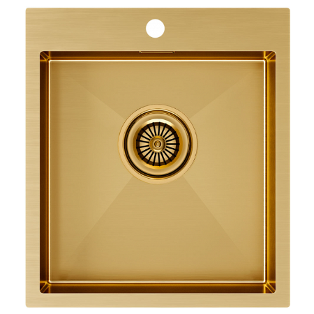Врезная мойка Paulmark KRONER45 брашированное золото