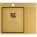 Врезная мойка Paulmark KRONER 59F брашированное золото