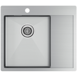 Врезная мойка Paulmark KRONER 59F брашированная нержавеющая сталь