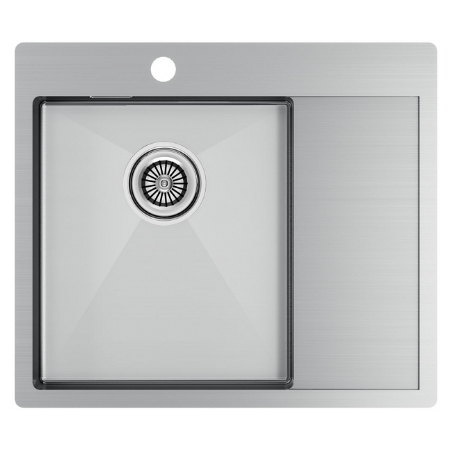 Врезная мойка Paulmark KRONER 59F брашированная нержавеющая сталь