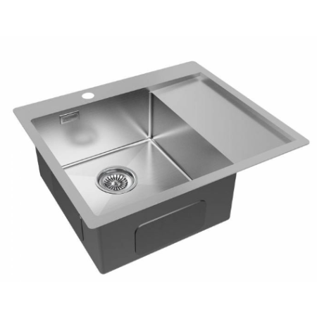 Врезная мойка Paulmark KRONER 59F брашированная нержавеющая сталь