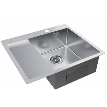 Врезная мойка Paulmark KRONER 59F брашированная нержавеющая сталь