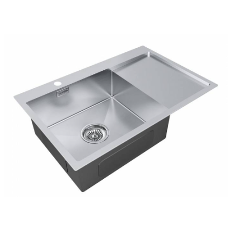 Врезная мойка Paulmark KRONER 78F брашированная нержавеющая сталь