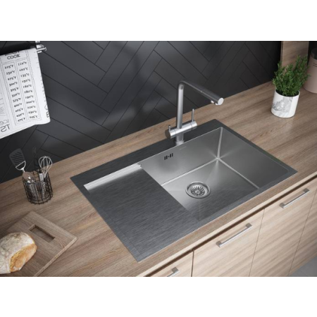 Врезная мойка Paulmark KRONER 78F брашированная нержавеющая сталь