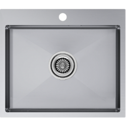 Врезная мойка Paulmark KRONER59 брашированная нержавеющая сталь