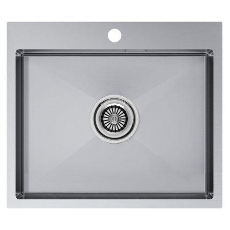 Врезная мойка Paulmark KRONER59 брашированная нержавеющая сталь