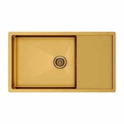 Врезная мойка Paulmark GERBERG 78FUNI брашированное золото