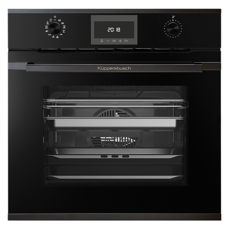 Электрический комбинированный духовой шкаф с паром Kuppersbusch BD6340.0S2 Black Chrome