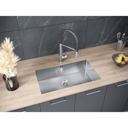 Врезная мойка Paulmark GERBERG 74UNI брашированная нержавеющая сталь