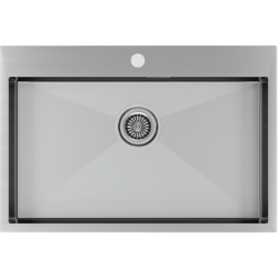 Врезная мойка Paulmark KRONER75 брашированная нержавеющая сталь