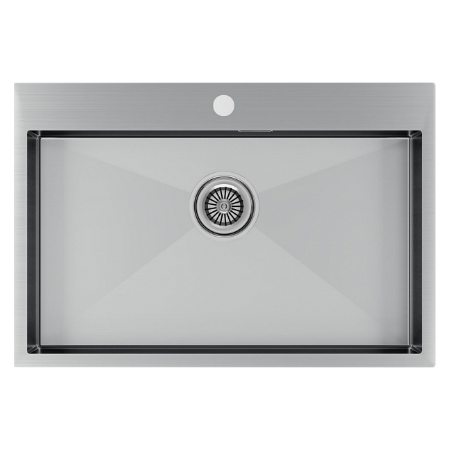 Врезная мойка Paulmark KRONER75 брашированная нержавеющая сталь