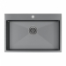 Врезная мойка Paulmark KRONER75 вороненая сталь