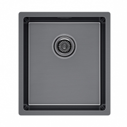 Врезная мойка Paulmark YUNI 39UNI воронёная сталь