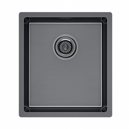 Врезная мойка Paulmark YUNI 39UNI воронёная сталь