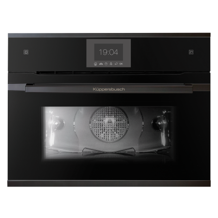 Электрический компактный духовой шкаф с паром Kuppersbusch CBD6550.0S2 Black Chrome