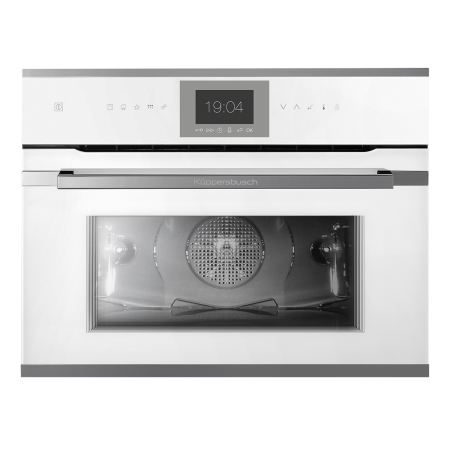 Электрический компактный духовой шкаф с паром Kuppersbusch CBD6550.0W3 Silver Chrome