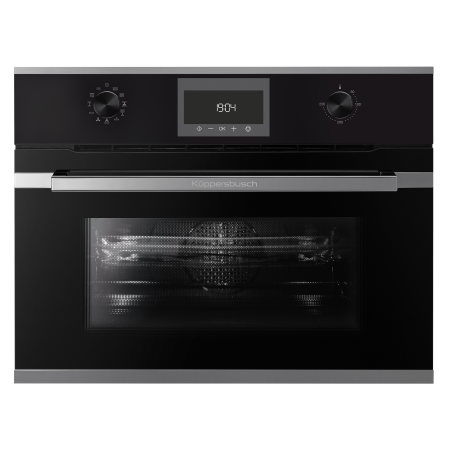 Электрический компактный духовой шкаф с микроволнами Kuppersbusch CBM6330.0S3 Silver Chrome