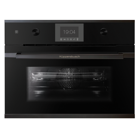 Электрический компактный духовой шкаф с микроволнами Kuppersbusch CBM6350.0S2 Black Chrome