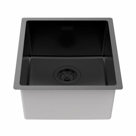 Врезная мойка Paulmark LASSAN 38UNI матовый черный