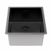 Врезная мойка Paulmark LASSAN 38UNI матовый черный