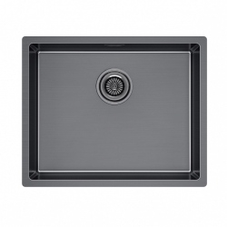 Врезная мойка Paulmark LASSAN 54UNI воронёная сталь