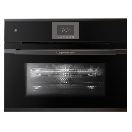Электрический компактный духовой шкаф с микроволнами Kuppersbusch CBM6550.0S2 Black Chrome