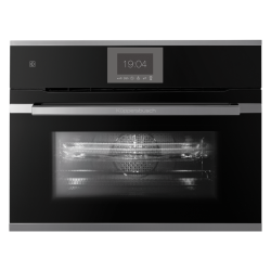 Электрический компактный духовой шкаф с микроволнами Kuppersbusch CBM6550.0S3 Silver Chrome