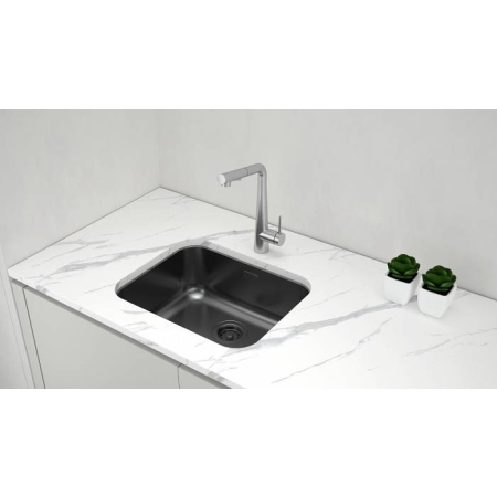 Врезная мойка Paulmark VELLO 53UNI матовый черный