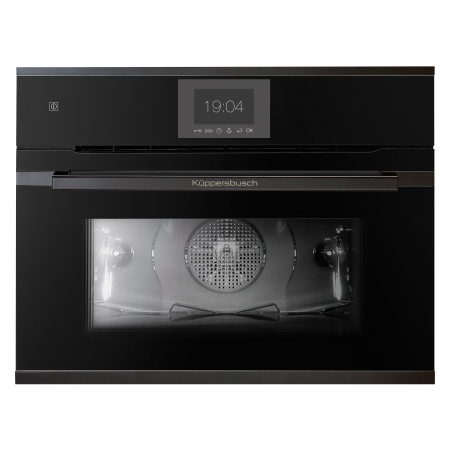 Электрический компактный духовой шкаф с пиролизом Kuppersbusch CBP6550.0S2 Black Chrome