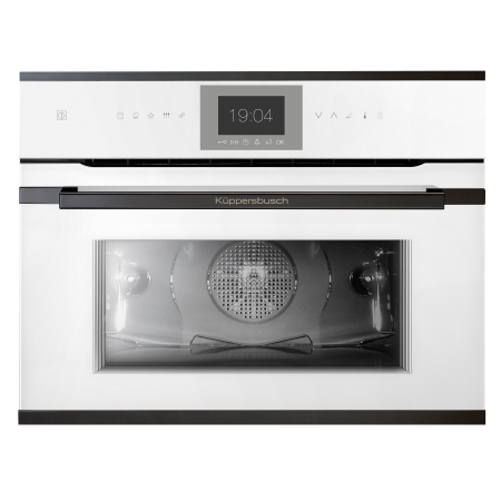 Электрический компактный духовой шкаф с пиролизом Kuppersbusch CBP6550.0W2 Black Chrome