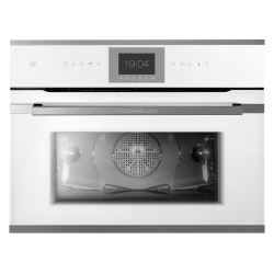 Электрический компактный духовой шкаф с пиролизом Kuppersbusch CBP6550.0W3 Silver Chrome