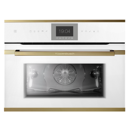 Электрический компактный духовой шкаф с пиролизом Kuppersbusch CBP6550.0W4 Gold