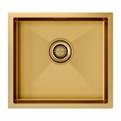 Врезная мойка Paulmark ALLER 48UNI брашированное золото