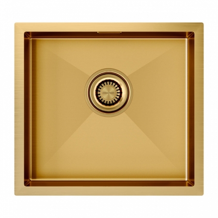 Врезная мойка Paulmark ALLER 48UNI брашированное золото