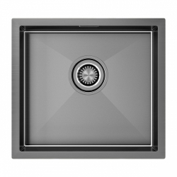 Врезная мойка Paulmark ALLER 48UNI воронёная сталь