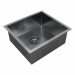 Врезная мойка Paulmark ALLER 48UNI воронёная сталь