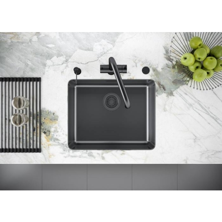 Ролл-мат для мойки PAULMARK EXTRA вороненая сталь