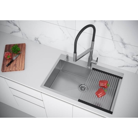 Ролл-мат для мойки PAULMARK COLUMNA брашированная нержавеющая сталь