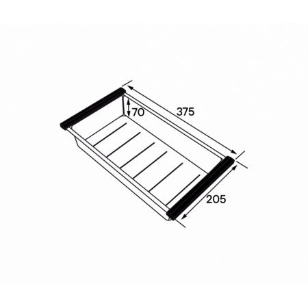 Коландер PAULMARK ADVANCE вороненая сталь
