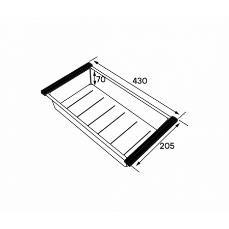 Коландер PAULMARK ADVANCE вороненая сталь
