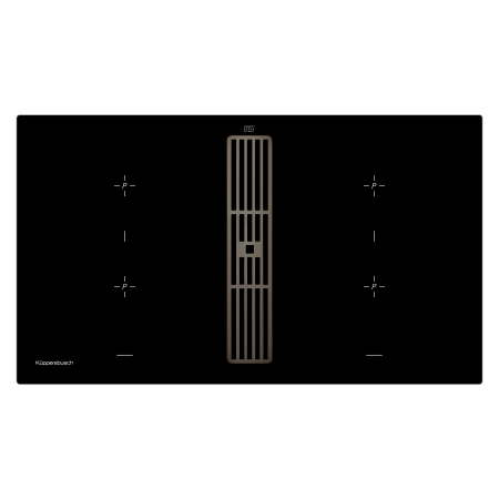 Индукционная варочная поверх.с интегрир. вытяжкой Kuppersbusch KMI9850.0SR Black Chrome