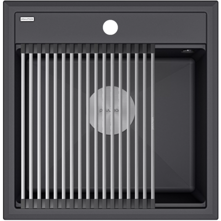 Врезная мойка Paulmark STEPIA50 антрацит