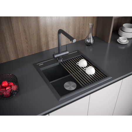 Врезная мойка Paulmark STEPIA50 антрацит